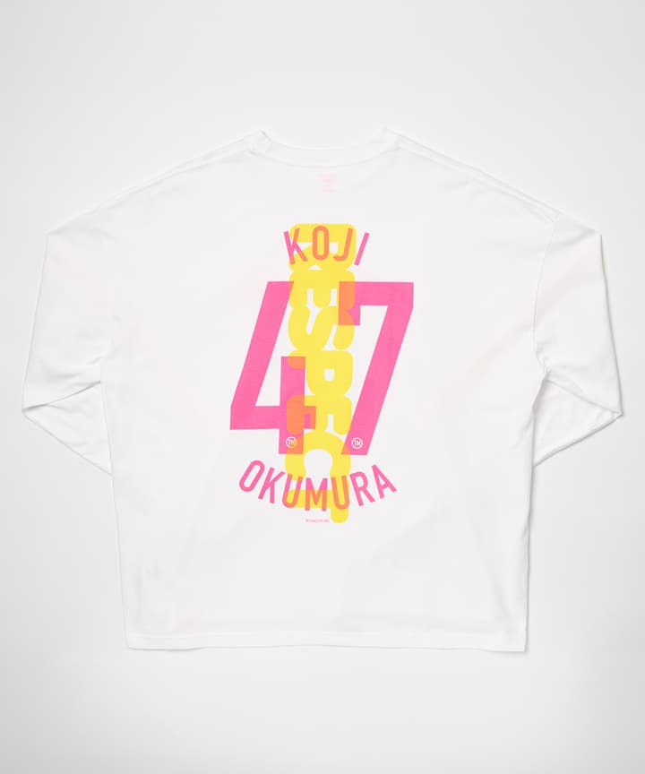 選手ナンバーロングTシャツ【背番号47 奥村 晃司】