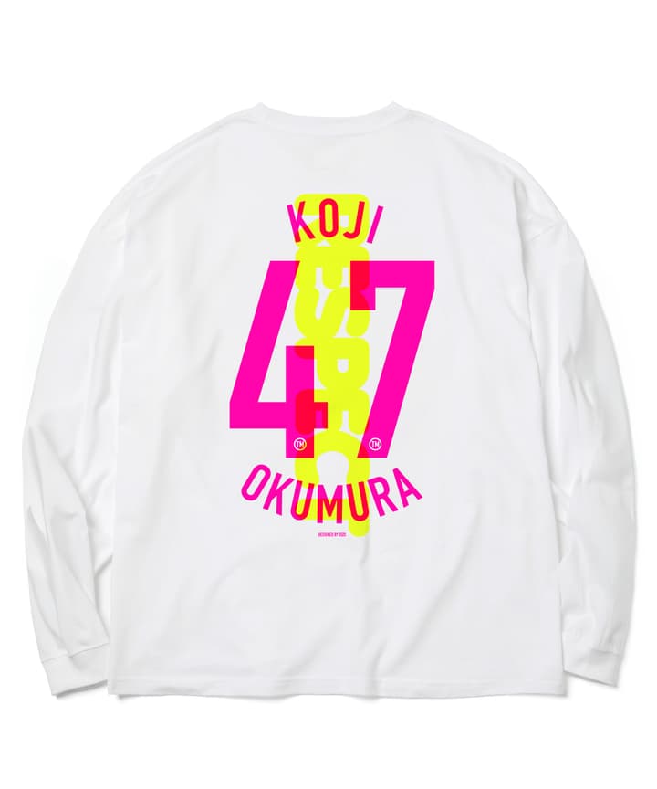 選手ナンバーロングTシャツ【背番号47 奥村 晃司】