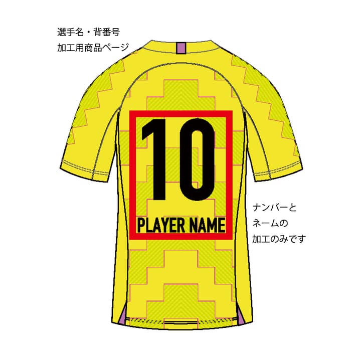  明治安田Ｊリーグ百年構想リーグ GK UNIFORM  ネーム&ナンバー追加