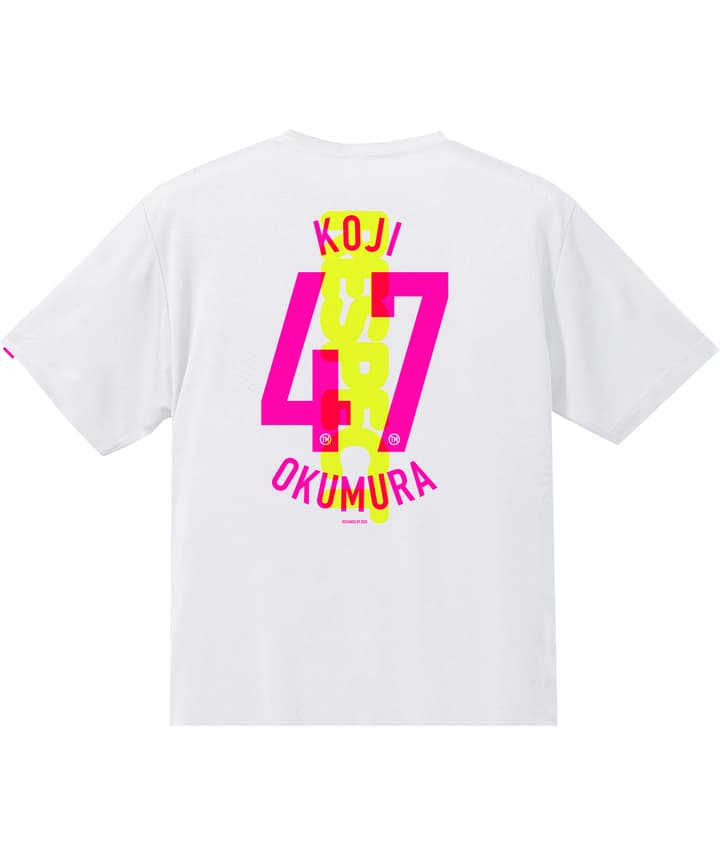選手ナンバーTシャツ【背番号47 奥村 晃司】